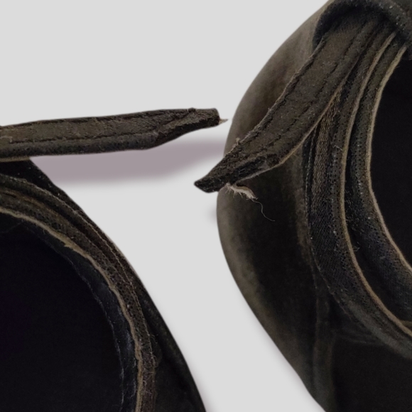 Italian Small Heel Sparkly Black Dance Shoes with Ankle Strap and Buckle - Picture 7 of 9